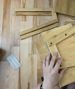 LASUAVY Bamboo Nightstands Set of 2 – Stackable Side Tables with Open Storage Compartment – Rustic Wood Bedside Tables for Bedroom, Living Room, Nursery – Modern and Versatile,Natural 1 45 712XkCH51zL