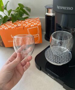 Kitchables Espresso Shot Glass, Durable Double Walled Espresso Cups, Clear Shot Glasses for Coffee Shots, Espresso Cups Set of 2, 2.7oz Tasas Transparente Para Café Bonitas 2.7oz Pack of 2 28 712XnMyWltL