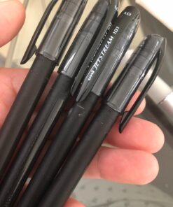 Uniball Jetstream 101 12 Pack, 1.0mm Medium Black, Wirecutter Best Pen, Ballpoint Pens, Ballpoint Ink Pens | Office Supplies, Ballpoint Pen, Colored Pens, Fine Point, Smooth Writing Pens 31 712YCpcj0L