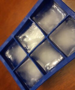 Tovolo King Cube Ice Tray (Stratus Blue) - Large, & Reusable Silicone Molds for whiskey, Cocktails, Coffee, Bartender Accessories, & Smoothies / BPA-Free & Dishwasher-Safe Stratus Blue Set of 1 29 712Yni8QgGL