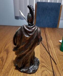 Veronese 9 7/8 Inch Leonidas Spartan King with Spear and Shield Cold Cast Resin Antique Bronze Sculpture 13 712YxY7EYuL