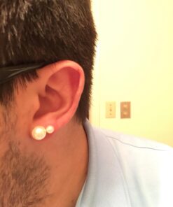 PAVOI Handpicked AAA+ 14K Gold Round White Freshwater Cultured Pearl Earrings | Pearl Earrings for Women Sterling Silver 6MM White Gold 24 712ZoSGnRlL