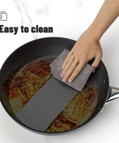 Pots and Pans Non Stick,10-Piece all in One Pan with Diamond-Infused Coating, nonstick cookware set Induction Compatible and Scratch-Resistant, Includes Glass Lids DD701 16 712ZwqM8PUL