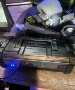 AVAPOW 6000A Car Battery Jump Starter(for All Gas or up to 12L Diesel) Powerful Starter with Dual USB Quick Charge and DC Output,12V Pack Built-in LED Bright Light 45 712aDwbWNcL