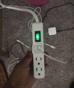 GoGreen Power (GG-13002MS) 3 Outlet Power Strip, White, 2.5 Ft Cord Pack of 1 28 712aawdCo3L