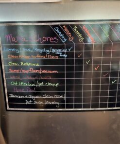 Chore Board | 12x17 Magnetic Dry Erase Chore Chart Reward Chart for Kids and Adults with 4 Dry Erase Markers | Chore Chart for Kids Multiple Kids 12" x 16" Responsibility Chore Chart 24 712ajX9CPoL