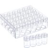 Blulu Clear Plastic Bead Storage Containers Set with 30 Pieces Storage Jars Diamond Painting Accessory Box Transparent Bottles with Lid for DIY Diamond, Nail and Other Small Items (1.85 x 1 Inch) 1.85 x 1 Inch 41 712apRydL