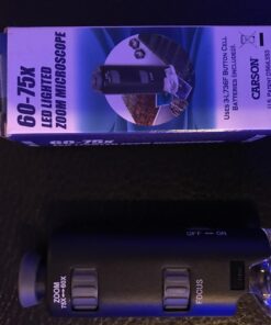 Carson 60x-75x MicroMax LED Lighted Pocket Microscope (MM-200) MicroMax (MM-200) 38 712awt0cXL