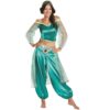 Disguise Aladdin Animated Women's Jasmine Prestige Costume Green S (4-6)