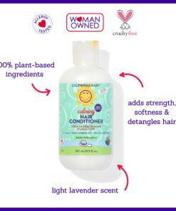 California Baby Calming Hair Conditioner | 100% Plant-Based Ingredients | Softens & Detangles | Lavender Scent | Conditioner For Dry Hair | Allergy-Friendly | Baby Conditioner & Kids Conditioner | 251 mL / 8.5 oz. 10 712bG4YxolL