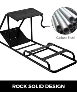 VEVOR Racing Simulator Stand Adjustable Steering Wheel Stand Carbon Steel Racing Wheel Stand fit for Logitech G25, G27, G29, G920, Racing Wheel Gaming Stand, Not Included Wheel,Pedals and Chair Black 40 712bLgclaxL