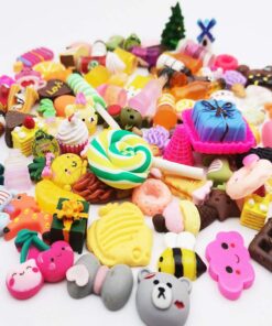 Alternative view of JOYDODY Incredible art Pieces Mixed lot Food Resin Flatback cute Cabochons Decoden Pieces,20pc per packet. (Food)
