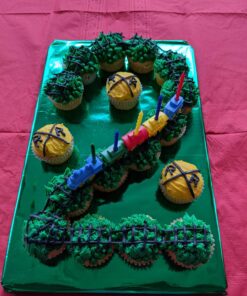 Oasis Supply Colorful Birthday Party Train Candle Holder For Cake Decorations, 7” x 3”, 5 Candles Included 28 712bx2Pk0bL