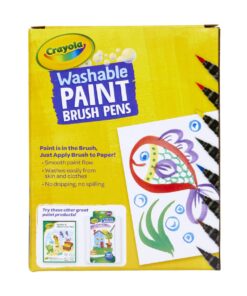 Crayola No-Drip Paint Brush Pens, Assorted Colors Set, 40 Count, Creative Gift for Kids and Teens Standard Packaging 12 712cYcSX7RL