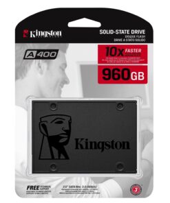 Kingston 960GB A400 SATA3 2.5" Internal SSD SA400S37/960G - HDD Replacement for Increase Performance 960 GB 26 712eBwOok L