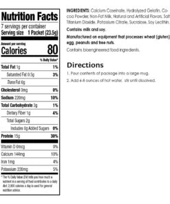 Alternative view of BariWise Protein Hot Cocoa, Chocolate, Gluten Free, Keto Friendly & Low Carb (7ct) 1 Box - 7 Count