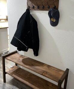 IBosins 10 Pack Heavy Duty Dual Coat Hooks Wall Mounted with 40 Screws Retro Double Hooks Utility Black No Rust Hooks for Coat, Scarf, Bag, Towel, Key, Cap, Cup, Hat (Black) 26 712eQxV5ncL