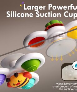 3PCS ALASOU Pop up Suction Cup Spinner Toys for Baby Christmas Stocking Stuffers Gifts|Novelty Spinning Tops Bath Toys for Kids Ages 1-3|Sensory Toys for Toddlers 1-3 Year Old Boy Birthday Gift Carrot 19 712eknqgs7L