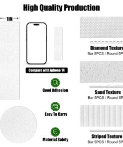 30PCS Calm Sensory Strips Adhesives Stickers, Calm Stress, 6 Levels Translucent Textured Tactile Rough Sensory Stickers Anti Stress Anxiety Sensory Stickers for Desk Classroom 8 712eqi7xxxL