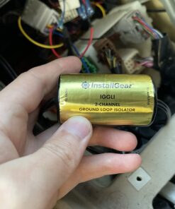 InstallGear Ground Loop Noise Isolator, Amplifier Noise Filter for Car Audio & Home Stereo, Feedback Loop Isolator, Car Stereo Noise Suppressor Reducer Alternator, Ground Loop Isolator 1 Pack 22 712f2viJ4L 5