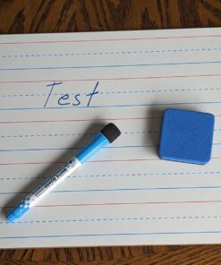 6 Pack Dry Erase Boards, 9"x12" Double Sided Small Whiteboards with Lines for Kids, Students, Education Teacher Classroom, Mini Portable Drawing Learning Lapboards with 7 Colors Pens, 6 Erasers 6 Pack Plain/Lined 29 712f8vM5 rL