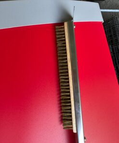 Senwosa 26” Pizza Oven Brush with Stone Scraper - Stainless Steel Bristles, Long Handle, Heat-Resistant - Compatible with Ooni Ovens - Includes Spare Head 48 712fZseyolL