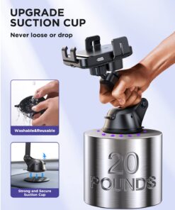 Wireless Car Charger,15W Qi Fast Charging Car Charger Phone Holder Mount, Auto-Clamping Alignment Windshield Dashboard Air Vent Cell Phone Holder for iPhone 15 Pro Max/15 Pro, Galaxy S23/S22 etc 23 712g zGX91L