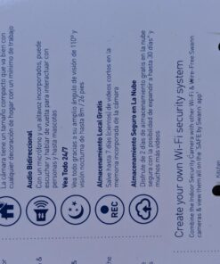 Swann Communications 1080p Wi-Fi Indoor Security Camera with 2-Way Audio - Model Number SWWHD-INDCAM-US 1 Count (Pack of 1) 1-Pack, Indoor Camera 13 712g58AzPCL