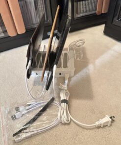 SooPii Premium 6-Port USB Charging Station Organizer for Multiple Devices, 6 Short Charging Cables and One Upgraded i-Watch Charger Holder Included, for Phones, Tablets, and Other Electronics, White 34 712gkjhc8dL