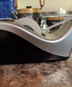 Scotch Desktop Tape Dispenser, Silvertech Two-Tone (C60-ST) 1 Count (Pack of 1) 50 712h4DcpcQL
