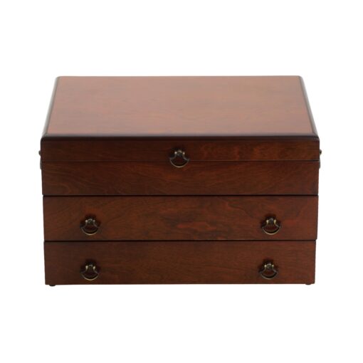 Reed & Barton 43M Bristol Grande Mahogany Flatware Chest,Brown Bristol Grande Mohogany/Brown