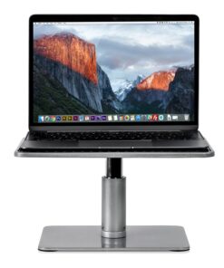Mount-It! Adjustable Height Laptop Stand for MacBook Pro | Wide Platform Laptop & Monitor Desk Riser | Ergonomic Desk Riser Stand for MacBook and 11-15 Inch Laptops | 24-32 Inch Monitor Stand Riser 13 712hw69YHCL