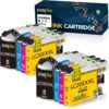 DOREINK LC20E Ink Cartridge Replacement for Brother LC20EXXL LC-20EXXL Work for Brother MFC-J985DW J5920DW J775DW J985DWXL Printer (2 Black, 2 Cyan, 2 Magenta, 2 Yellow, 8 Pack) 8PK 38 712hy4sIt6L