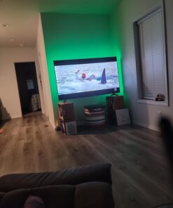 Daymeet LED TV Backlights, 9.8 ft USB Powered LED Lights for TV 32-60 inch RGB Color Changing LED Strip Lights TV Monitor Behind Lighting with Remote Music Sync Bluetooth APP Control Solid Colours 9.8FT for 32"-60"TV 27 712inCTghwL