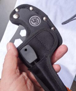 UST Parahatchet FS Camping Axe with Stainless Steel Blade Including 3 Hex Wrenches and Rope Cutter, Paracord-Wrapped Handle and Magnesium Fire Starter for Camping, Backpacking, Hunting and the Outdoors 25 712inPfV5jL