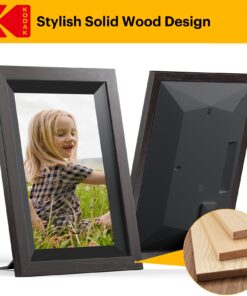 KODAK Digital Picture Frame, 32G10.1 Inch WiFi Digital Photo Frame 1280x800 HD IPS Touch Screen, Auto-Rotate, Share Photos and Videos via KODAK App, Gifts for Friends and Family 1012 Black-32G 22 712jHJX 63L