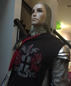 Men's Medieval Knight Costume Small/Medium Black,silver,red 28 712k7 KZiTL