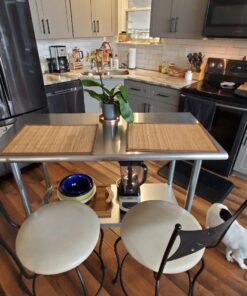 GRIDMANN NSF Stainless Steel Work & Prep Table 48 x 24 Inches with Caster Wheels and Under Shelf for Restaurant, Home, Hotel 48 in Long x 24 in Deep 31 712k8WBcHRL 3