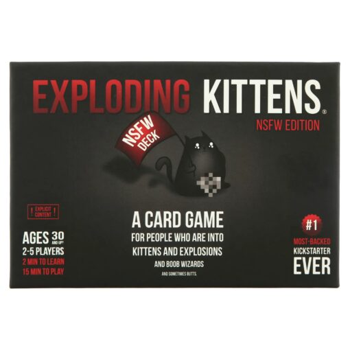 NSFW by Exploding Kittens - Card Games for Adults & Teens - A Russian Roulette Card Game (Package May Vary) EK NSFW