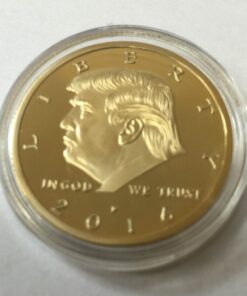 Donald Trump 2016 24kt Gold Plated EAGLE Presidential Commemorative Coin 30mm by Aizics Mint 10 712loASf44L