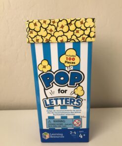 Learning Resources Pop for Letters, Early Phonics Game, Alphabet Recognition, ABCs, 8 Pop Cards, Ages 4+, Grades PreK+ 18 712m zRflyL