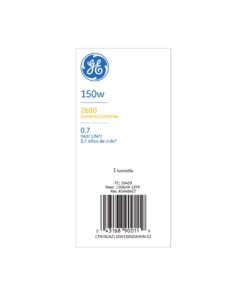 GE 10429 885740797300 Light Bulb, 1 Count (Pack of 1), Soft White 1 Pack 150-Watt, 2680 Lumens 7 712mTw8mb5L
