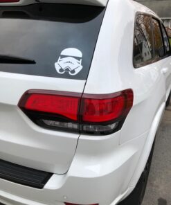 Storm Trooper Helmet Sticker Decal Notebook Car Laptop 5" x 6" (White) 29 712mrUGCP L
