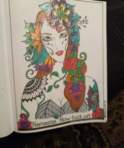 Calm the F*ck Down: An Irreverent Adult Coloring Book Paperback, Coloring Book 57 712mz3HIoSL