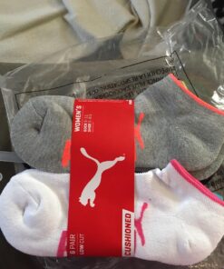 PUMA Women's 6 Pack Runner Socks White Multi 9-11 18 712nE2fVHsL