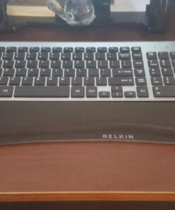 Belkin WaveRest Keyboard Wrist Support - Gel Wrist Pad - Desk Pad - Keyboard Wrist Rest - Wrist Pad For Keyboard - Keyboard Pad With Wrist Support - Ergonomic Computer Pad - Black Black (for Keyboard) Mouse Pad 26 712nZvoq8bL