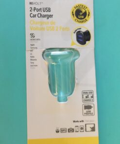 Scosche USBC242M ReVolt Universal Cigarette Lighter Multi Device Compact Dual Port USB Car Charger, Fast Charge Two Devices Simultaneously, Black Dual USB-A 24W 31 712okZjdM9L