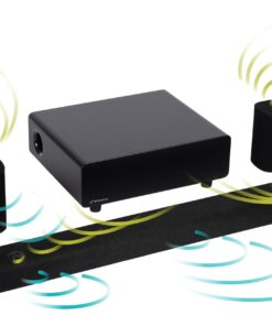 Alternative view of Platin Milan 5.1.4 Soundbar with Subwoofer - Immersive Sound Bar Surround Sound System with WiSA - Wireless Surround Sound System for TV - Premium Home Theatre Audio