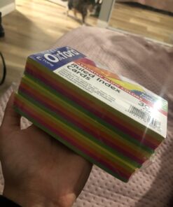 Oxford Neon Index Cards, 3" x 5", Ruled, Assorted Colors, 300 Per Pack (81300EE) 31 712pJxtzXYL