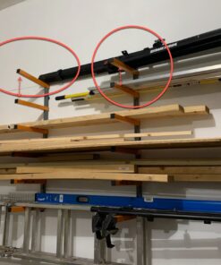 Bora Wood Organizer and Lumber Storage Metal Rack with 6-Level Wall Mount – Indoor and Outdoor Use, In Orange | PBR-001 56 712pUu1fyvL